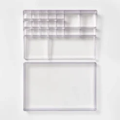 Extra Large Bathroom Plastic Tiered Cosmetic Organizer Clear - Brightroom™ -Smart Nest Store GUEST 0000318f e204 4cbf b2d4 d3762e607ab7