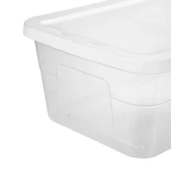 16qt Clear Storage Box With Lid White - Brightroom™ -Smart Nest Store GUEST 03af419e 03d9 43c3 b868 51096a7fbcac