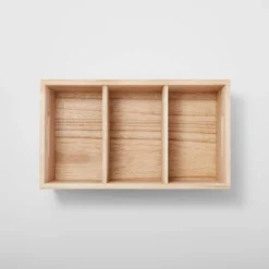 3 Compartment Light Wood Crate Natural - Brightroom™ -Smart Nest Store GUEST 084ff185 7107 450b 8f02 e0c177ba5088