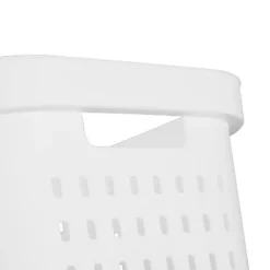 1.5bu Rectangle Modern Laundry Basket - Brightroom™: White Plastic Clothes Basket With Built-In Handles, Medium Size -Smart Nest Store GUEST 0abb0e97 6be7 47a0 87d4 f3a36f00292a