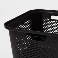 Medium Decorative Plastic Bin With Cutout Handles - Brightroom™ -Smart Nest Store GUEST 0afca99f 434b 42a5 9d45 8256ff158f98