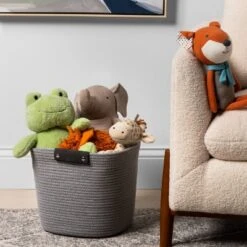 13" Decorative Coiled Rope Basket - Brightroom™