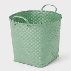 Woven Plastic Floor Basket - Brightroom™ -Smart Nest Store GUEST 10852d8e 0a5b 4a1e b159 9d4b6da21168
