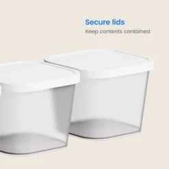 3pk Click In Place 30oz Insert Storage Containers White And Clear - Brightroom™ -Smart Nest Store GUEST 1110893c 8848 4812 b8b7 845fda98d1f2
