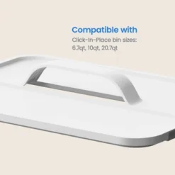 Click In Place Large Lid With Handle For Plastic Storage Bins For Home And Office Organization White - Brightroom™ -Smart Nest Store GUEST 13acad56 bf57 42b2 a97e a572d080c302