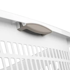 1.5bu Plastic Square Laundry Basket - Brightroom™: Medium White Clothes Hamper With Built-In Handles, Portable Storage -Smart Nest Store GUEST 13b2ab08 b2be 4378 ada4 04319e25c68b