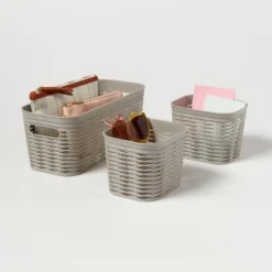 3pk Wave Assorted Decorative Basket 5L Narrow 2c Brightroom™ 7 3pk Wave Assorted Decorative Basket 5L Narrow 2c Brightroom™ -Smart Nest Store GUEST 19f5c392 84ec 47c4 a9e5 3d2af8522a18