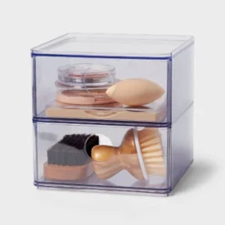 Clear Stackable Drawer - Brightroom™: Plastic Shower Organizer & Bath Caddy, 6"x6"x6" -Smart Nest Store GUEST 1bf87893 9e6e 4c7e 9c02 640f5228a0a1