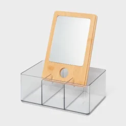 Cosmetic Storage Container With Bamboo Lid - Brightroom™ -Smart Nest Store GUEST 2127b330 b52b 47cd 89f9 a7a76e9cd80d