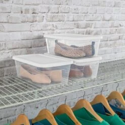 6qt Clear Storage Box White - Brightroom™ -Smart Nest Store GUEST 212c202d 0182 44b3 a652 41cfb2ee59eb