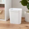 2.5gal Waste Basket White - Brightroom™: Compact Plastic Trash Can For Bathroom Or Kitchen
