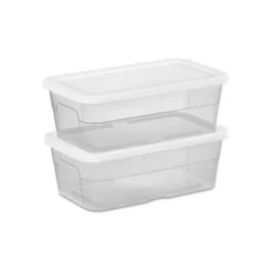 6qt Clear Storage Box White - Brightroom™ -Smart Nest Store GUEST 28261ccc b586 49e2 95bd 03ff395a2a21