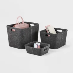 Felt Basket With Stitching - Brightroom™ -Smart Nest Store GUEST 28a9503f a4a1 4ba4 a7de 0e2505b67450