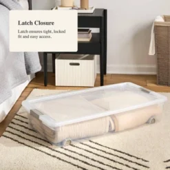 60qt Latching Clear Storage Box With Gray Latches - Brightroom™ -Smart Nest Store GUEST 2bdde76e 1d27 44a4 8644 e41131f5fbd1