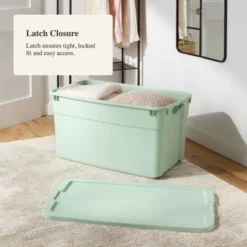 45gal Wheeled Latching Storage Tote Green - Brightroom™ -Smart Nest Store GUEST 2d0a66b8 4c31 4d16 9504 0b64df2e2ce1