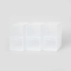 Small Stackable Bins Front Opening Clear Plastic - Brightroom™ -Smart Nest Store GUEST 3c949385 7473 4475 8c8a 9fa49d23bd71