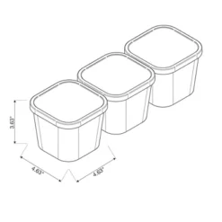 3pk Click In Place 30oz Insert Storage Containers White And Clear - Brightroom™ -Smart Nest Store GUEST 3d758ec2 0d92 4ae3 88c7 4a8958be1fa5