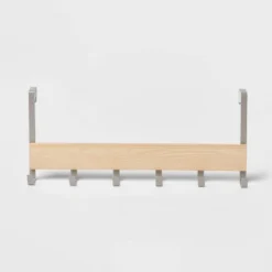 Large Over The Door Hook With Wood 6 Hooks - Brightroom™ -Smart Nest Store GUEST 427b723e 2d59 4066 b9a9 dd53d42e3056