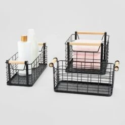 Wire Natural Wood Handles Milk Crate - Brightroom™ -Smart Nest Store GUEST 4a155be8 99e8 4d0e bd95 eeeb004429f9