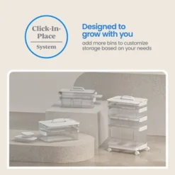 6pc Click In Place Slim Toolbox Kit Plastic Storage Home And Office Organization - Brightroom™​ -Smart Nest Store GUEST 4c559dc1 d2d3 4ef3 aa66 3c755805dc53