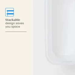 2pk Slim Open Storage Bins Clear - Brightroom™: Stackable Plastic Utility Tubs, 7.1 Volume, Nesting, Spot Clean -Smart Nest Store GUEST 4fb50fb6 646f 48e9 bc1e 342d7c88b90d