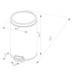 12L Round Step Trash Can - Brightroom™ -Smart Nest Store GUEST 5b62ec6c 4d4c 4efb b3e1 878799ee627d