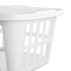 1.5bu Laundry Basket White - Brightroom™: Large Portable Clothes Hamper With Built-In Handles, 52.8L Capacity -Smart Nest Store GUEST 6564cfce ce95 4f2f 98ff e9f7022bdd3f