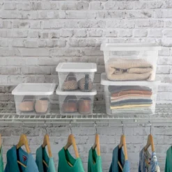 16qt Clear Storage Box With Lid White - Brightroom™ -Smart Nest Store GUEST 69ac66f0 fc6c 400d beca eb29784649e1