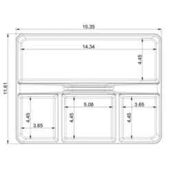 Divided Caddy Organizer White - Brightroom™: Utility Storage Cart, Polypropylene, Universal Storage, 1 Year Warranty -Smart Nest Store GUEST 6aed00fe 8773 4f98 8d25 376de547b50e