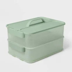 Click In Place 10qt Plastic Storage Bin For Home And Office Organization Green Tint - Brightroom™ 5 Click In Place 10qt Plastic Storage Bin For Home And Office Organization Green Tint - Brightroom™ -Smart Nest Store GUEST 6c756ada ee75 4ac0 b6d2 f141471256a7