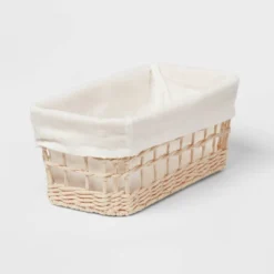 Tapered Woven Basket With Liner - Brightroom™ -Smart Nest Store GUEST 70e0a027 555f 4b93 8ec7 dfe36078892c