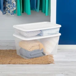 90qt Clear Storage Box White - Brightroom™ -Smart Nest Store GUEST 74edbbb7 8a3a 4833 ac88 af0bbe424017