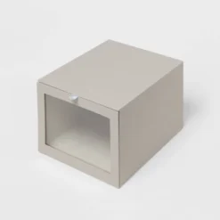 Hardside Fabric Front Open Bin Gray - Brightroom™ -Smart Nest Store GUEST 76031017 0666 4bfe a8d2 871e4e40aef6