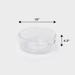 All Purpose Turntable Storage Clear - Brightroom™: PETG Utility Bin, 12"x12", 486 Volume, Spot Clean -Smart Nest Store GUEST 7c02bd89 ebb1 432a b4d8 33e7490275a0