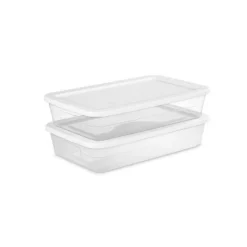 41qt Clear Under Bed Storage Box White - Brightroom™ -Smart Nest Store GUEST 81daf41e fce0 428e 916d e66a43dfc88c