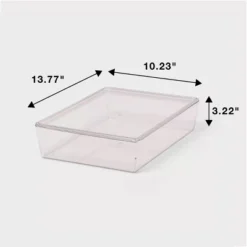 6L Stacking Clear Bin With Lid - Brightroom™: PET Material, Stackable Storage For Crafts & Cleaning Supplies -Smart Nest Store GUEST 83c1b48c 9969 4396 8a0e 3b3350431ffc