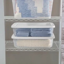 28qt Clear Under Bed Storage Box White - Brightroom™ -Smart Nest Store GUEST 8a3a15e3 0651 4280 bec2 c70d55a9cbef