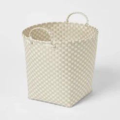 Woven Plastic Floor Basket - Brightroom™ -Smart Nest Store GUEST 8d67a6c1 0465 413a 99a1 01e17190f0e5