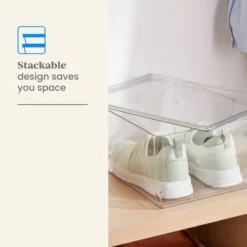 11L Stacking Clear Bin With Lid - Brightroom™ -Smart Nest Store GUEST 8dc43113 e381 4d87 94ce 024fa4b46a2b