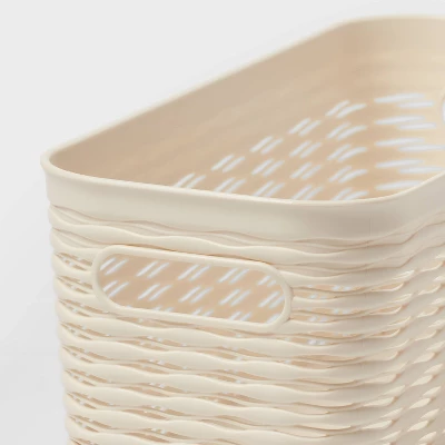 3pk Wave Half Medium Decorative Baskets Cream - Brightroom™ 2 3pk Wave Half Medium Decorative Baskets Cream - Brightroom™ - Image 2