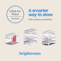 Click In Place Large Lid For Plastic Storage Bins For Home And Office Organization White - Brightroom™ -Smart Nest Store GUEST 93e7bb6d 543f 4a6f 9c50 08ecfd2180a2