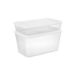 41qt Clear Under Bed Storage Box White - Brightroom™ -Smart Nest Store GUEST 963fecc3 f7c5 4c85 832d cacf816aa6fb