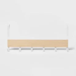 Large Over The Door Hook With Wood 6 Hooks - Brightroom™ -Smart Nest Store GUEST 99ff13ee f6df 4e2f 94c3 9735feeec267