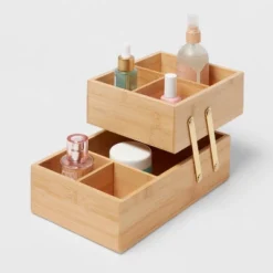 10" X 6" X 5" Hinged Bamboo Countertop Organizer - Brightroom™ -Smart Nest Store GUEST 9a00d1bf af05 4d94 820a 9a23cfe2b211