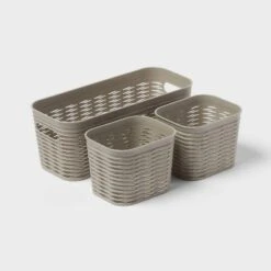 3pk Wave Assorted Decorative Basket 5L Narrow 2c Brightroom™ 8 3pk Wave Assorted Decorative Basket 5L Narrow 2c Brightroom™ -Smart Nest Store GUEST 9f0db270 6d41 4bfa 9a61 d620a5ac292b