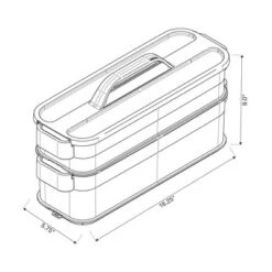 6pc Click In Place Slim Toolbox Kit Plastic Storage Home And Office Organization - Brightroom™​ -Smart Nest Store GUEST a0748a17 c46c 4389 bf49 9194656a6675