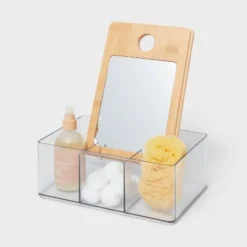 Cosmetic Storage Container With Bamboo Lid - Brightroom™ -Smart Nest Store GUEST a73ed3ac 9507 4b02 8a31 9e83ea73742f