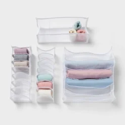 Mesh Drawer Organizer Inserts 4pk - Brightroom™ 5 Mesh Drawer Organizer Inserts 4pk - Brightroom™ -Smart Nest Store GUEST a9241538 50f3 482b 8d66 993a646b83f5