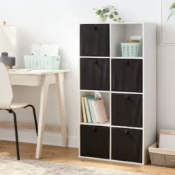 11" Fabric Bin 6pk - Black - Brightroom™