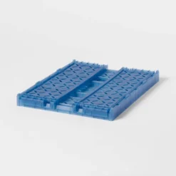 Rectangular Plastic Foldable Medium Crate Blue - Brightroom™ 3 Rectangular Plastic Foldable Medium Crate Blue - Brightroom™ -Smart Nest Store GUEST ab24d555 4e89 446f a1a9 856ca7c1373f